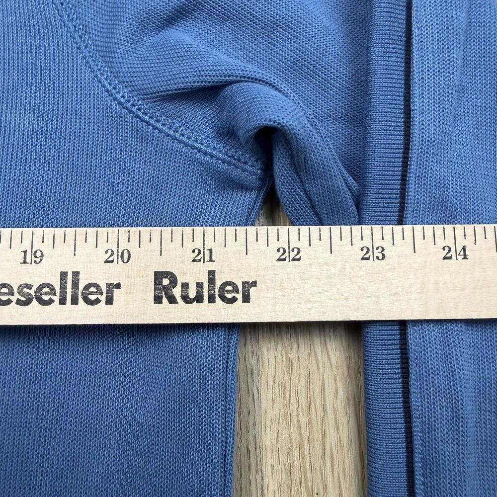 Hugo Boss Sweater Mens Large Blue Mock Neck Lightweight Knit Pullover Casual - Picture 10 of 12
